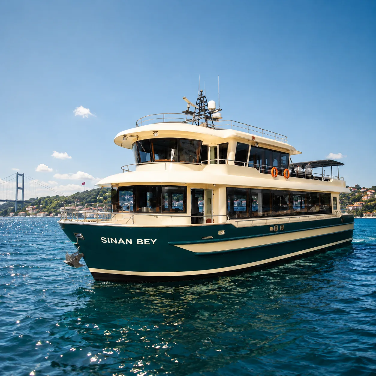 Sinan Bey Boğaz'da seyir halinde